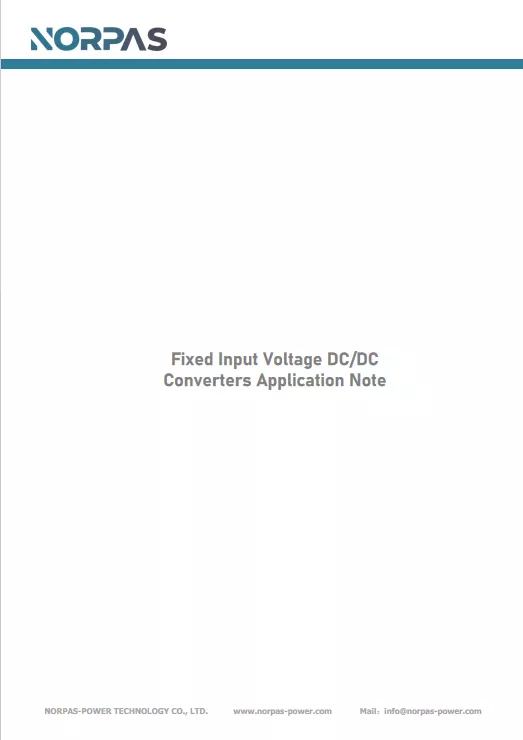 Fixed Input Voltage DC/DC  Converters Application Note